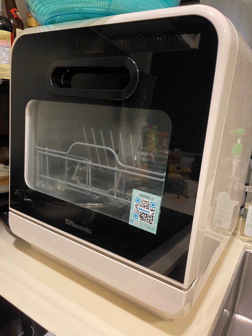 Rasonic 樂信 RDWJ6W 座檯式免安裝 洗碗碟機 白色 香港行貨, 傢俬＆家居, 廚具和餐具, 其他廚具和餐具 Carousell