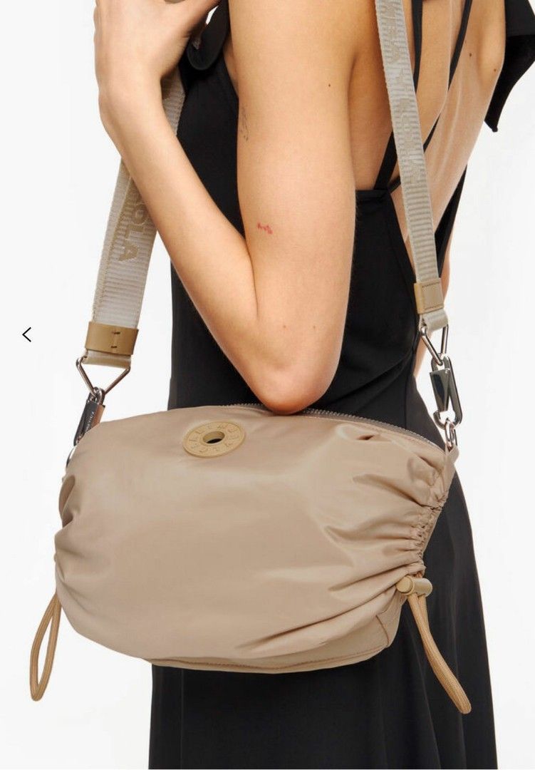 M camel nylon crossbody bag