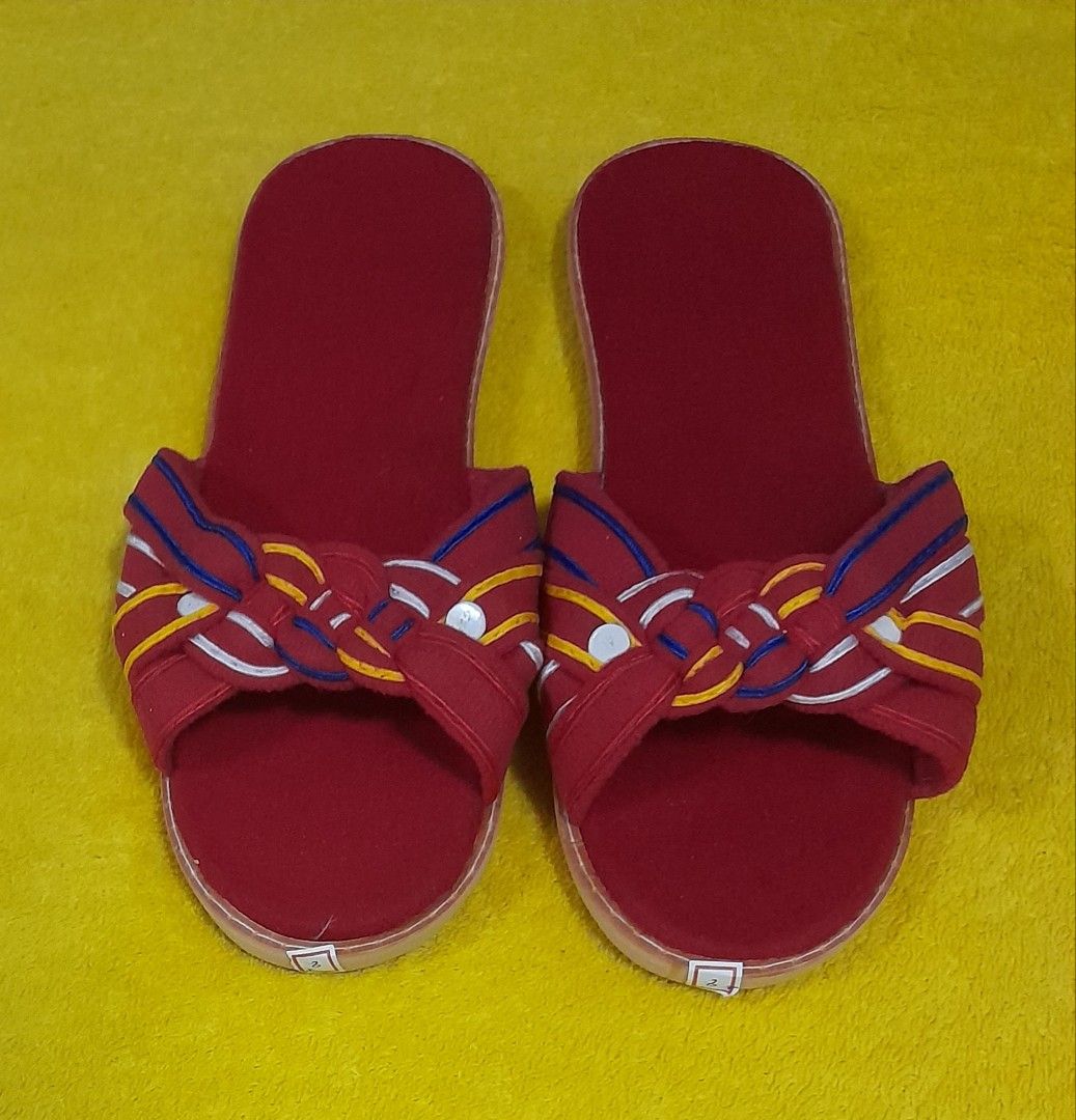 Red Alpombra / Alfombra Slippers for Filipiniana on Carousell