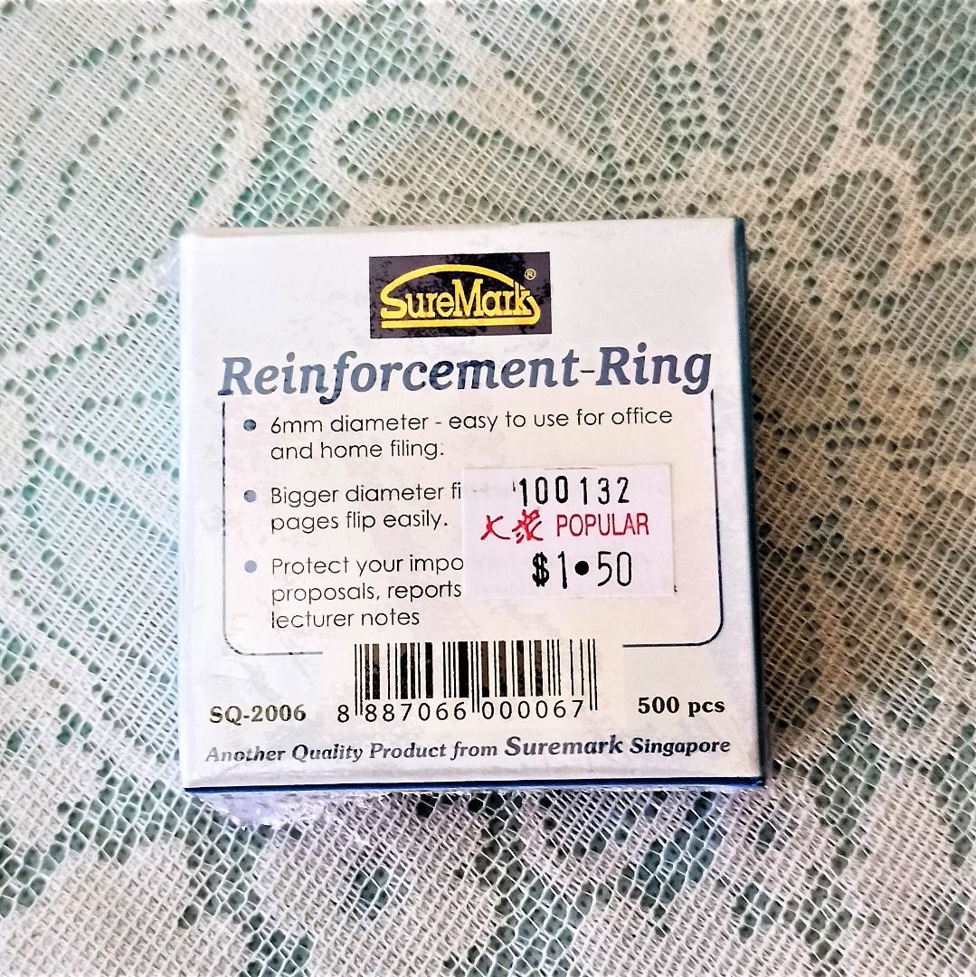 Reinforcement Ring Stickers, Hobbies & Toys, Stationery & Craft, Stationery & School Supplies on