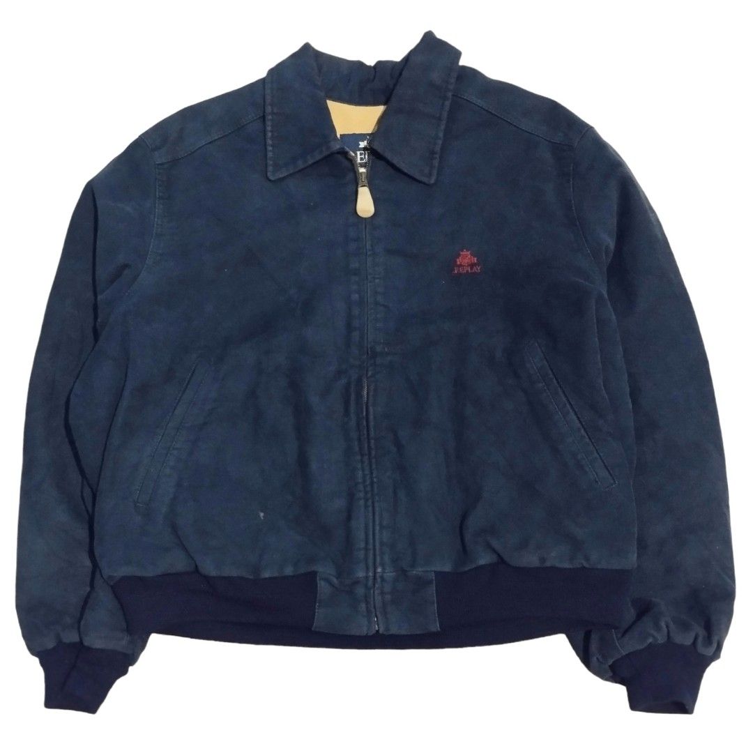 REPLAY WORK JACKET MADE IN ITALY JAKET HARRINGTON, Fesyen Pria