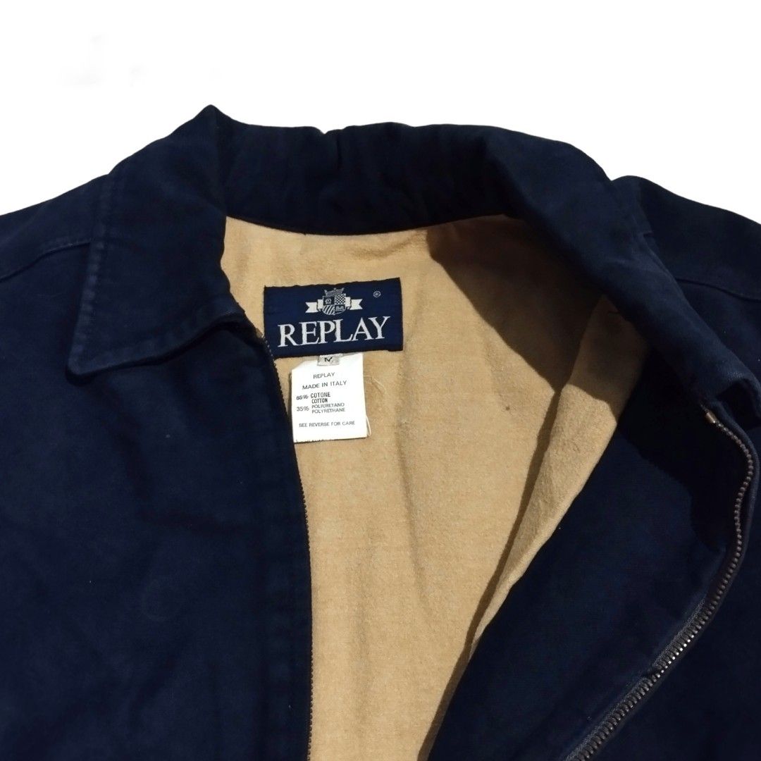 REPLAY WORK JACKET MADE IN ITALY JAKET HARRINGTON, Fesyen Pria