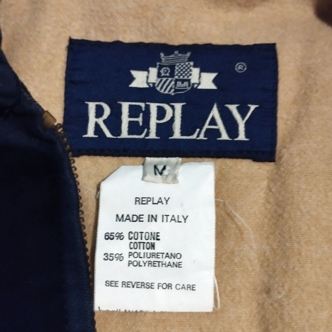 REPLAY WORK JACKET MADE IN ITALY JAKET HARRINGTON, Fesyen Pria