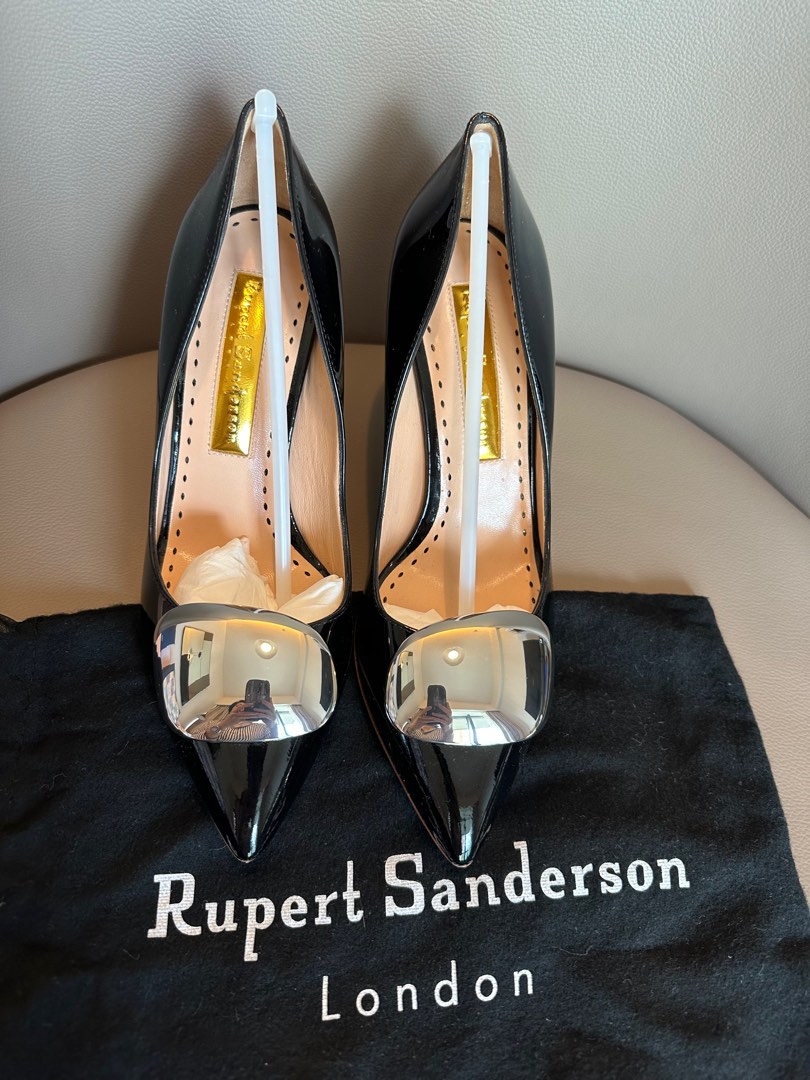 流行 【超美品】☆Rupert Sanderson☆サンダル☆23cm☆黒☆ サンダル