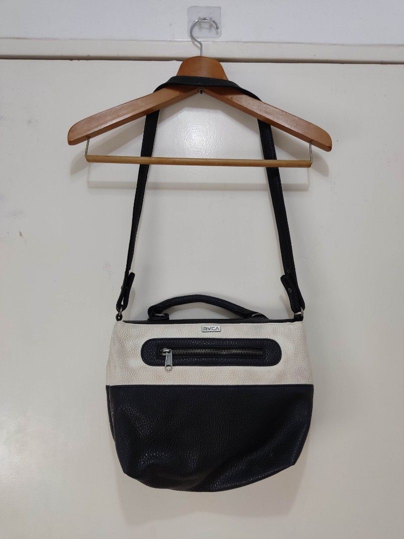Rvca shoulder sling bag leather type Men s Fashion Bags Sling Bags on Carousell