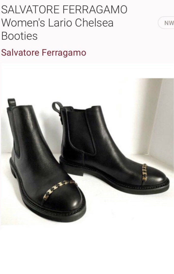 Salvatore ferragamo women's lario chelsea booties cheap