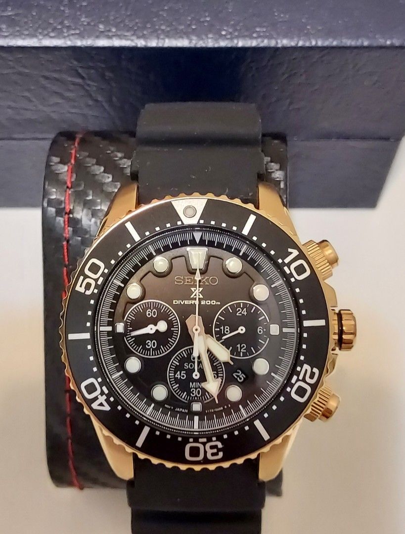 Seiko Prospex Solar Diver, 名牌, 手錶- Carousell