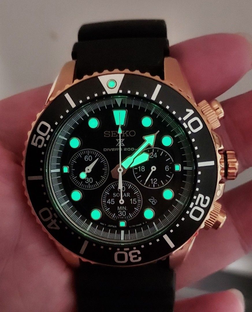 Seiko Prospex Solar Diver, 名牌, 手錶- Carousell