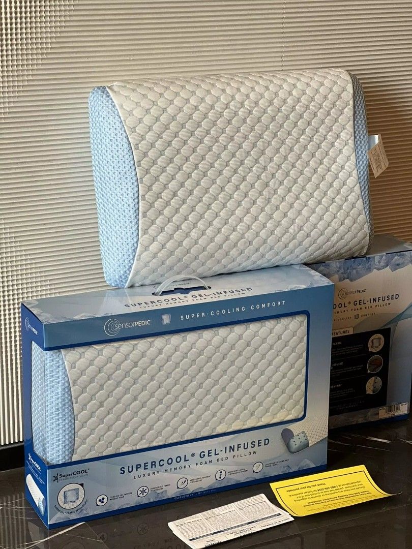 Sensorpedic supercool gel infused pillow shop