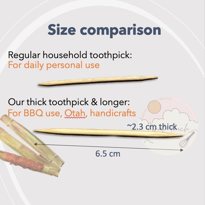 How long is a toothpick deals