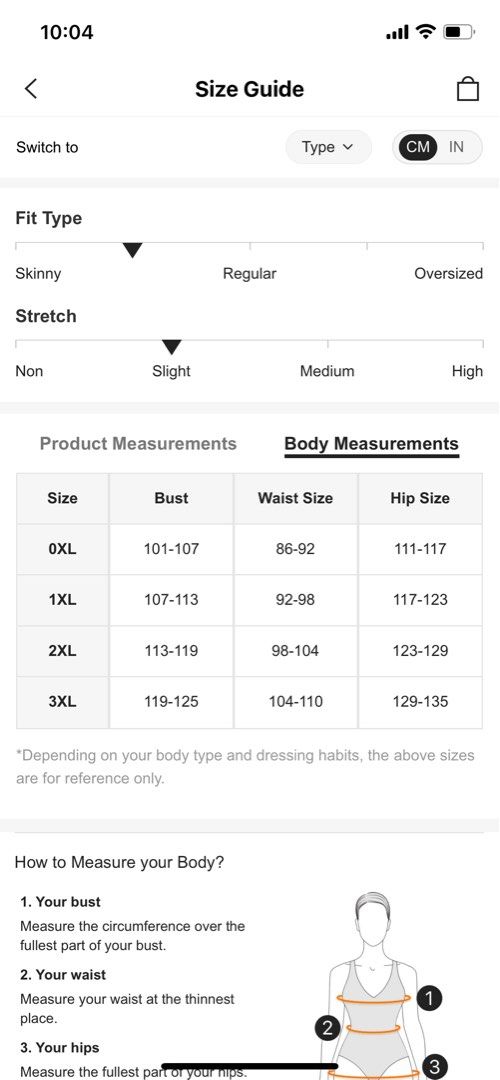 Shein plus size chart sales