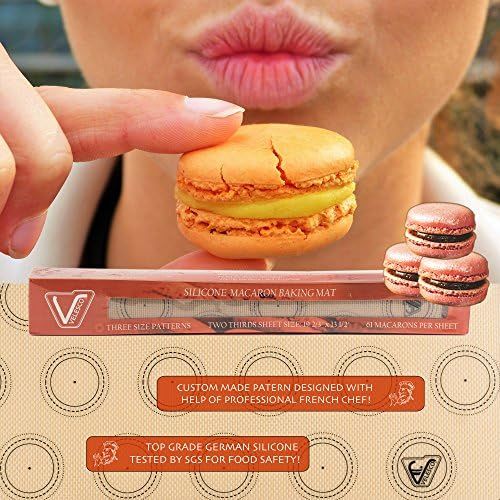 Silpat Perfect Macaron Non-Stick Silicone Baking Mat, 11-5/8 x 16-1/2,  Orange