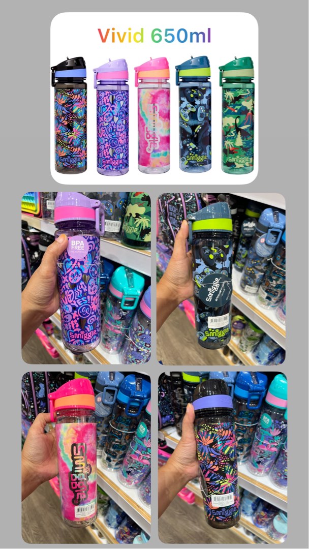 Smiggle bottle 650ml, Furniture & Home Living, Kitchenware & Tableware