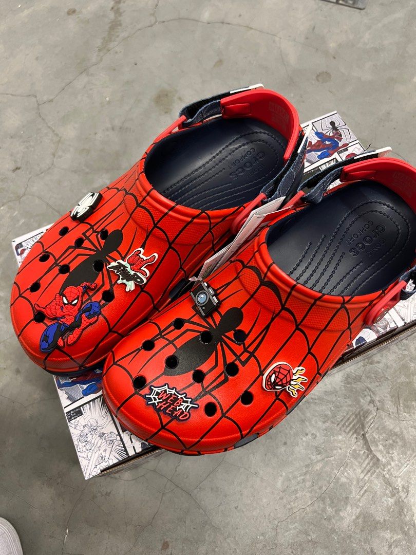 Adult spiderman crocs store
