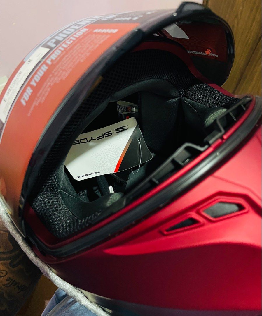 Spyder helmet matte shop red