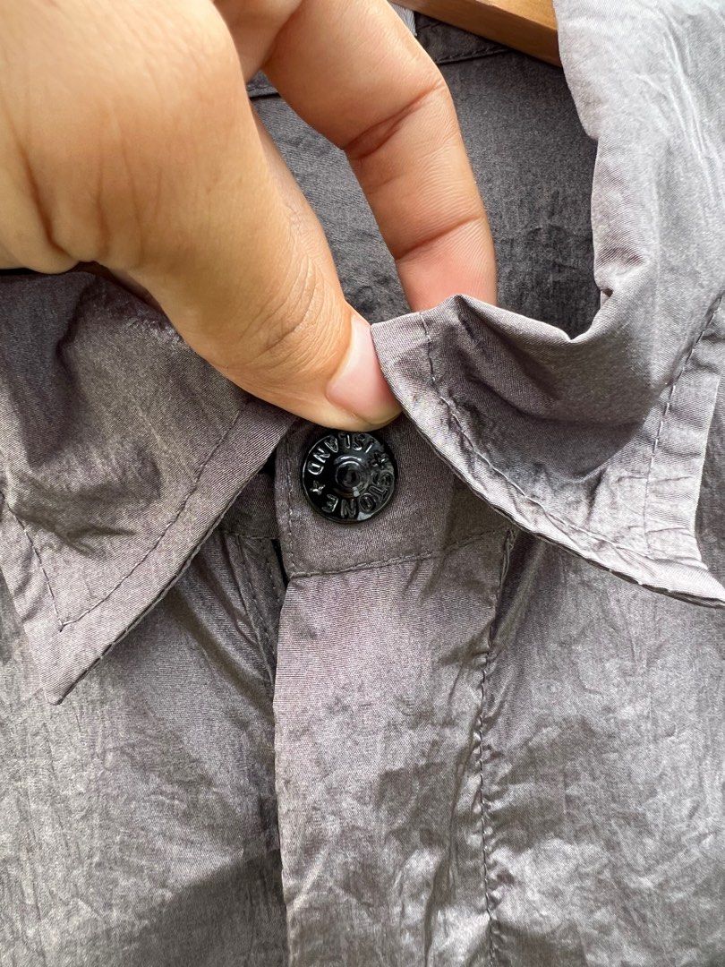 Stone island silver overshirt 2025