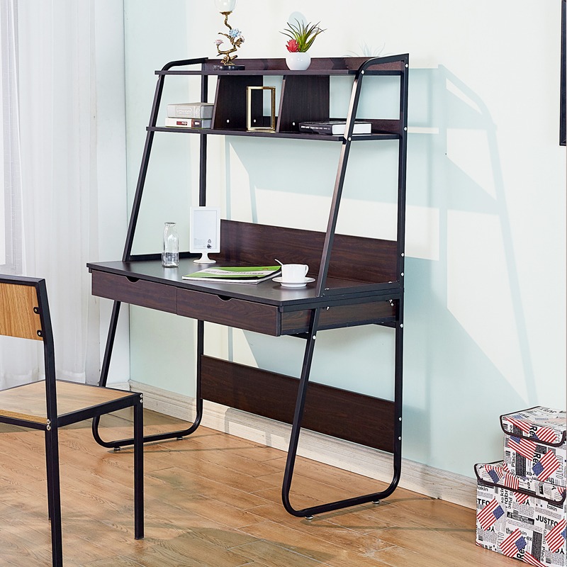 Study Table COD 120CM Study Table With Drawer With Bookcase Computer ...