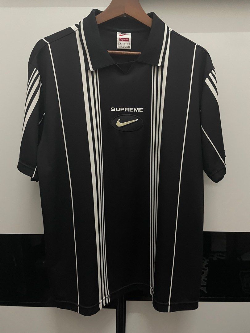 Supreme x Nike Jewel Stripe Soccer Jersey, Men's Fashion