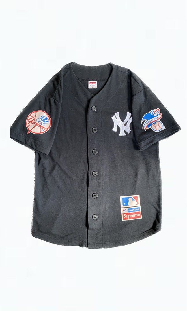 Supreme Yankees Baseball Jersey Black