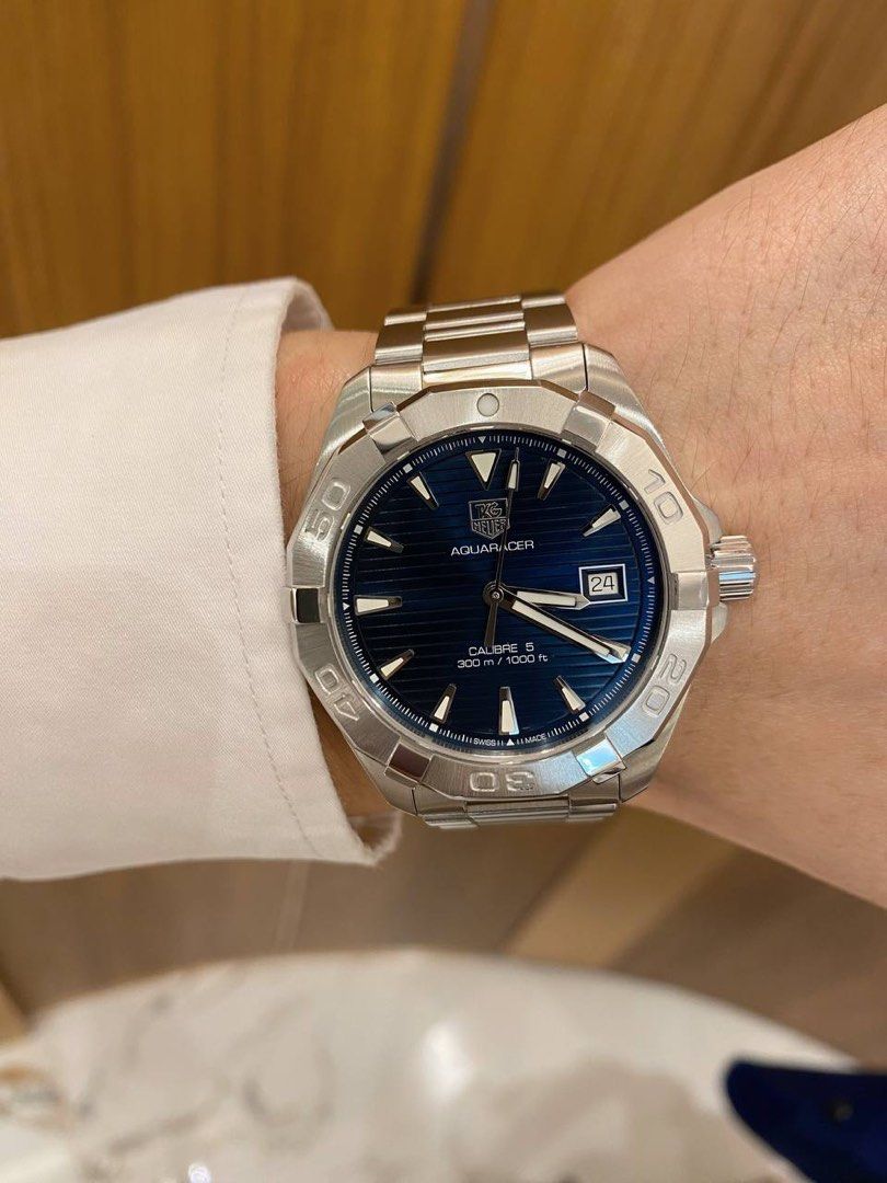 TAG HEUER AQUARACER CALIBRE 5 REF WAY2112 40.5MM AUTOMATIC YEAR