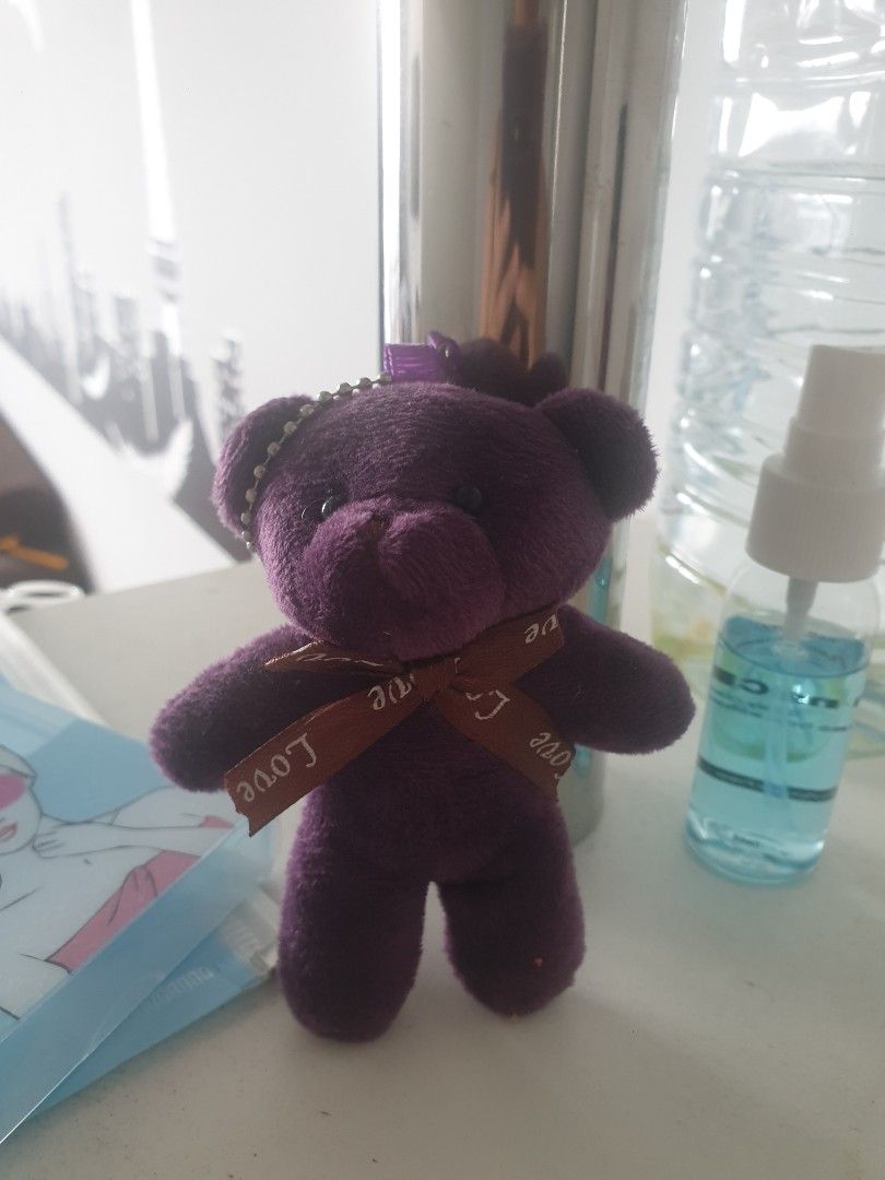 Teddy bear keychain, Hobbies & Toys, Toys & Games on Carousell