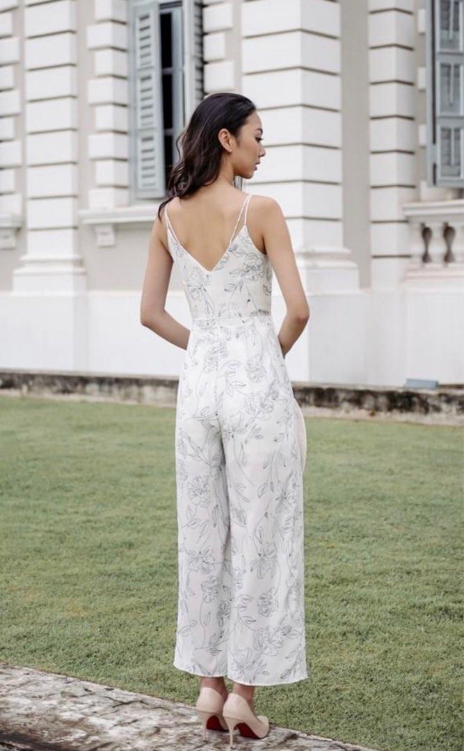 Thread Theory Bloom Speak Jumpsuit White