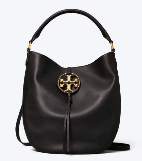 Tory burch miller hobo black top