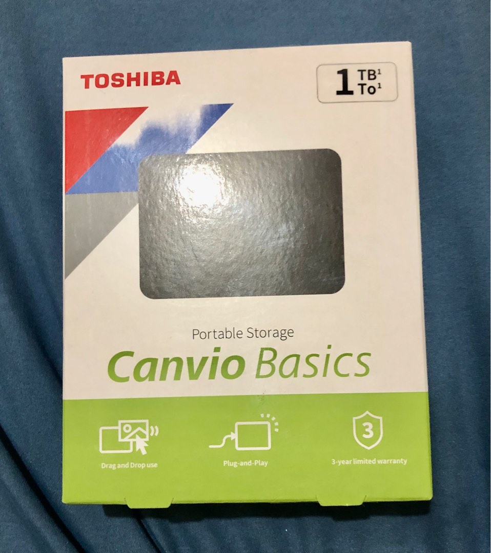 Toshiba Canvio Basics 1TB, Computers & Tech, Parts & Accessories, Hard ...