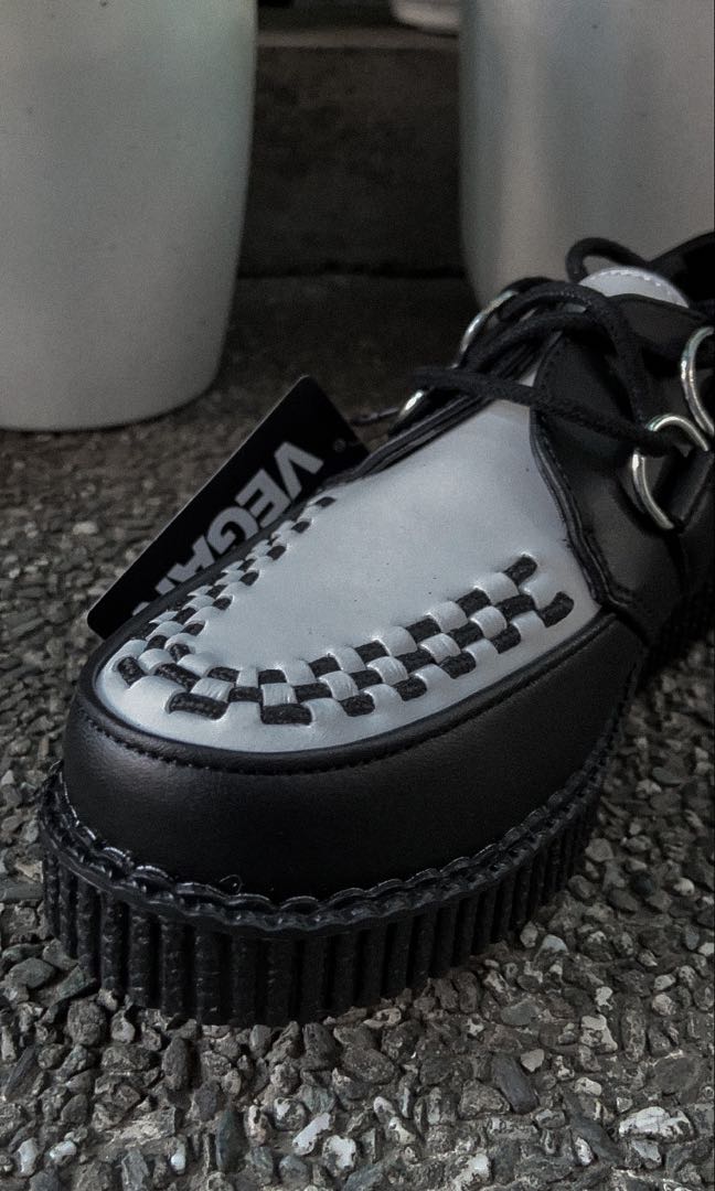 TUK FOOTWEAR Classic TwoTone Viva Mondo Creepers, Women's Fashion