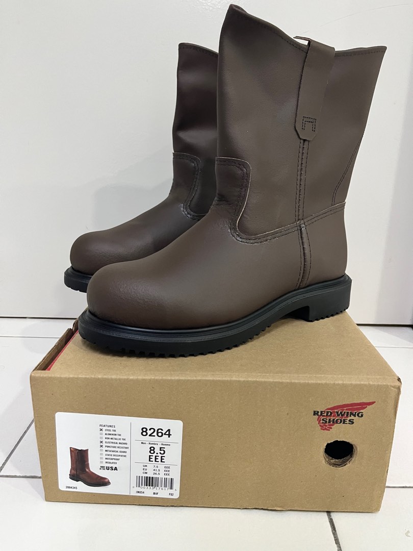 UK 7.5 8264 Red Wing Safety Boot Shoe Men s Fashion Footwear