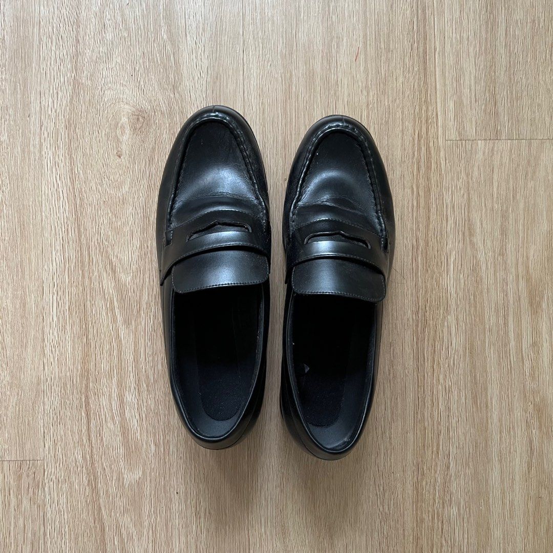 Uniqlo Penny Loafers (Black), Men's Fashion, Footwear, Dress Shoes on ...