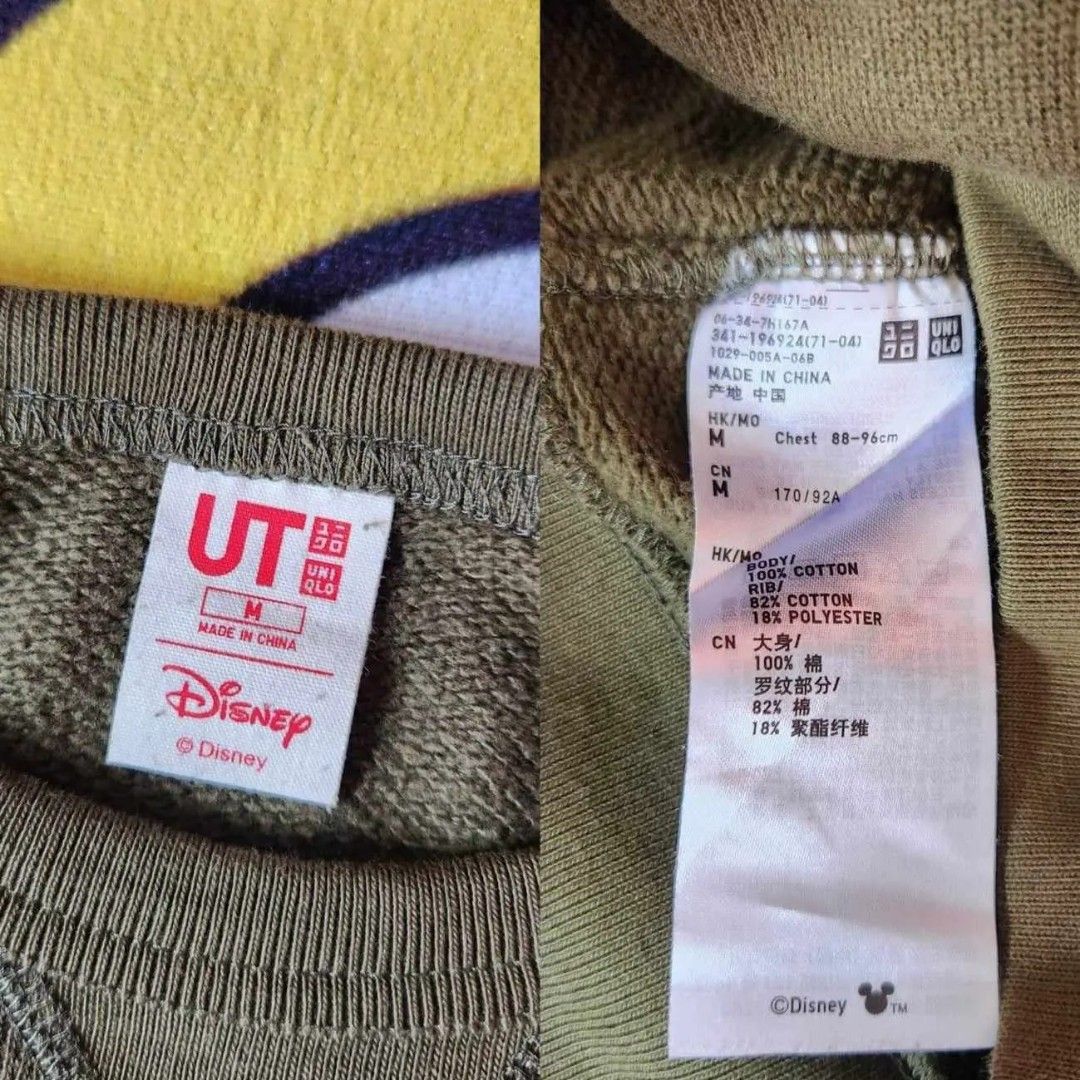 UT Uniqlo Disney Womens Sweatshirt Pullover Size XL Gray Mickey Mouse  Sweater