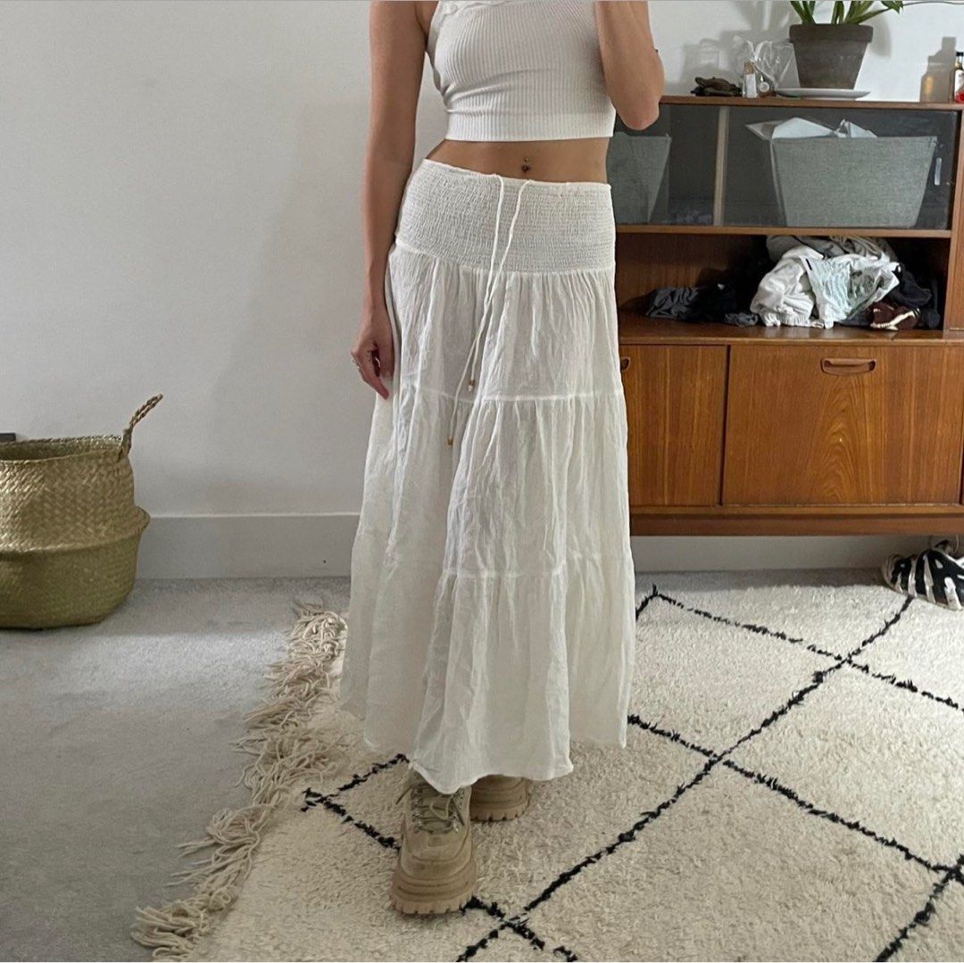 Vintage Prairie Gypsy tiered Skirt