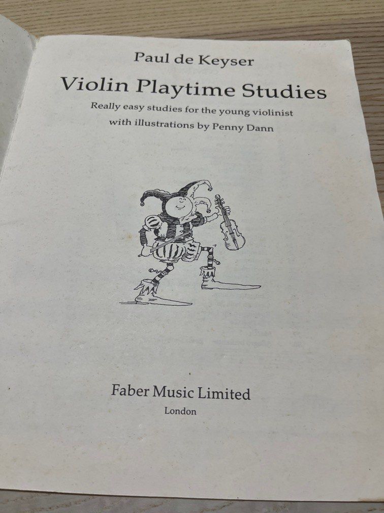 Violin playtime studies, Hobbies & Toys, Books & Magazines, Fiction