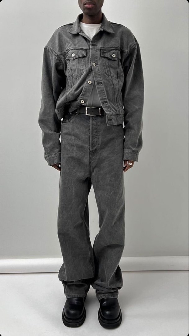 Vuja de baggy denim grey 006, Men's Fashion, Bottoms, Jeans on Carousell