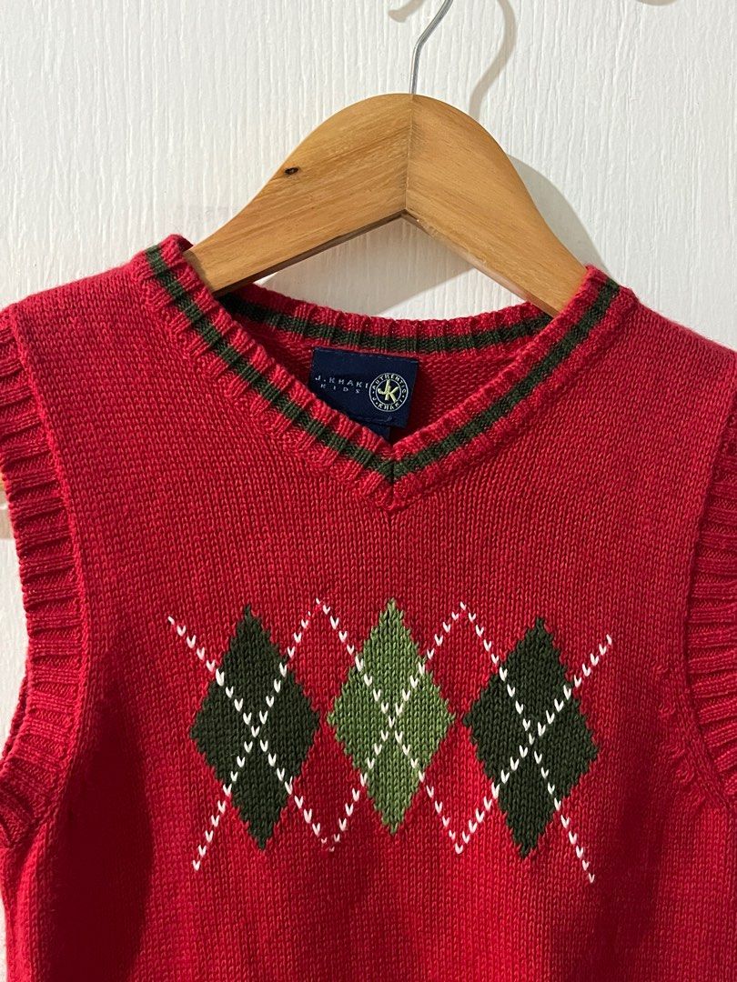 Y2K Vintage Izod Argyle Vest - M main image 0