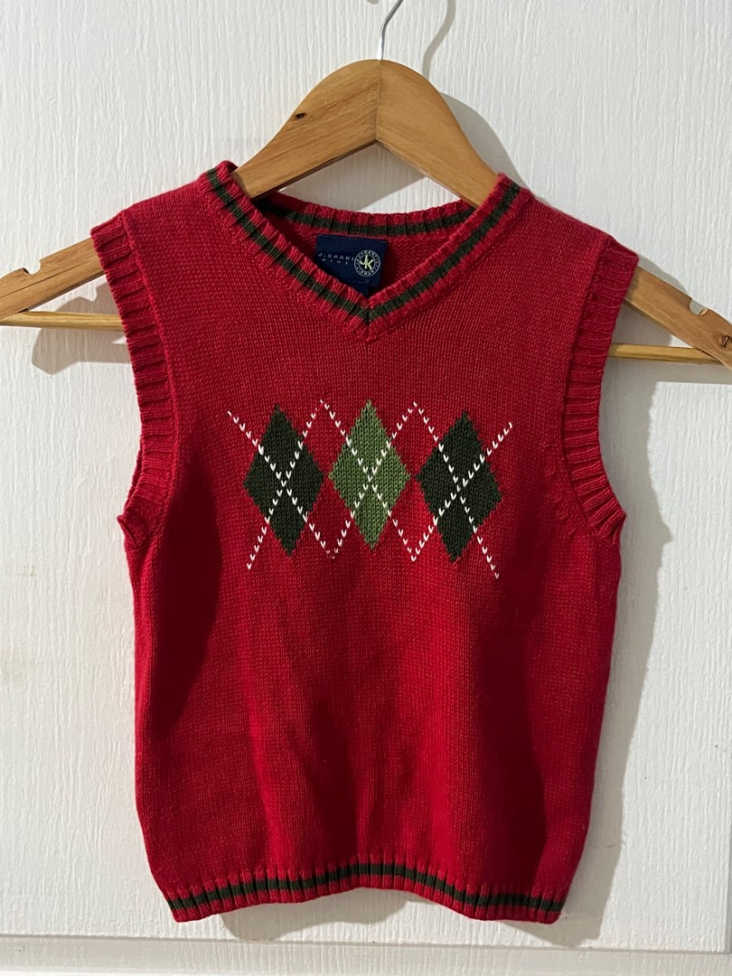 Y2K Vintage Izod Argyle Vest - M main image 1