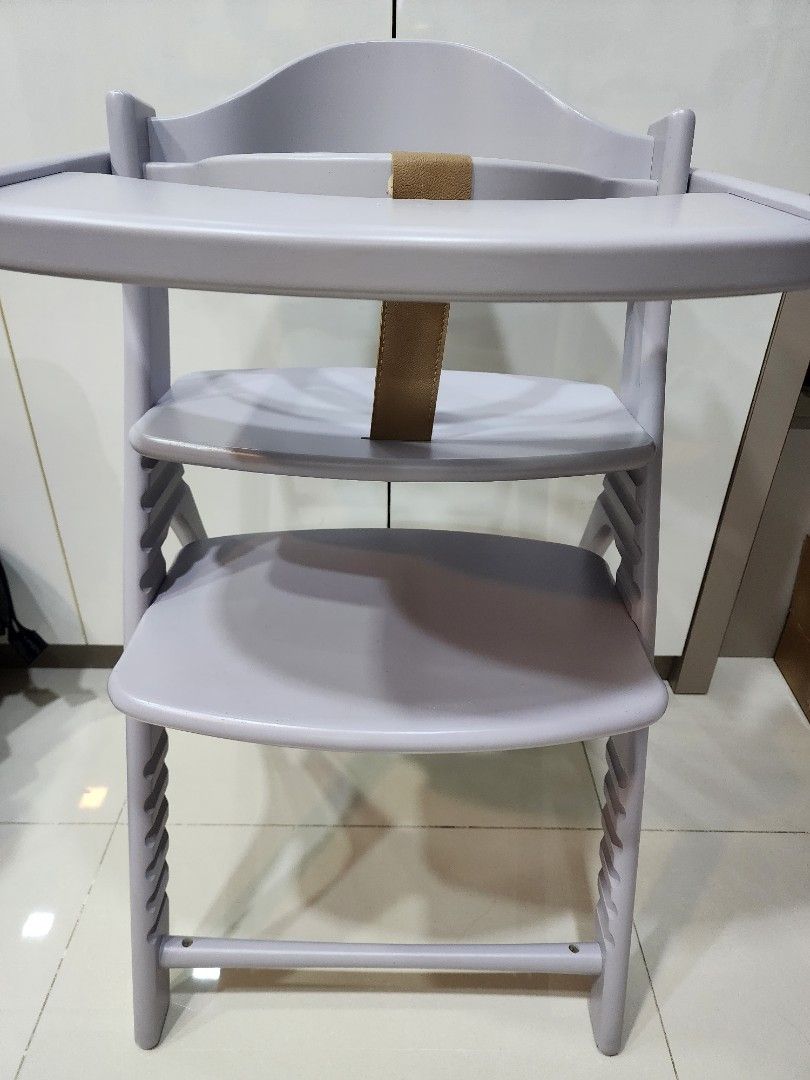 Yamatoya Japan Affel High Chair (Soft Lavendar), Babies Kids