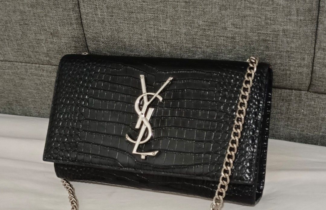 YSL KATE CROCODILE