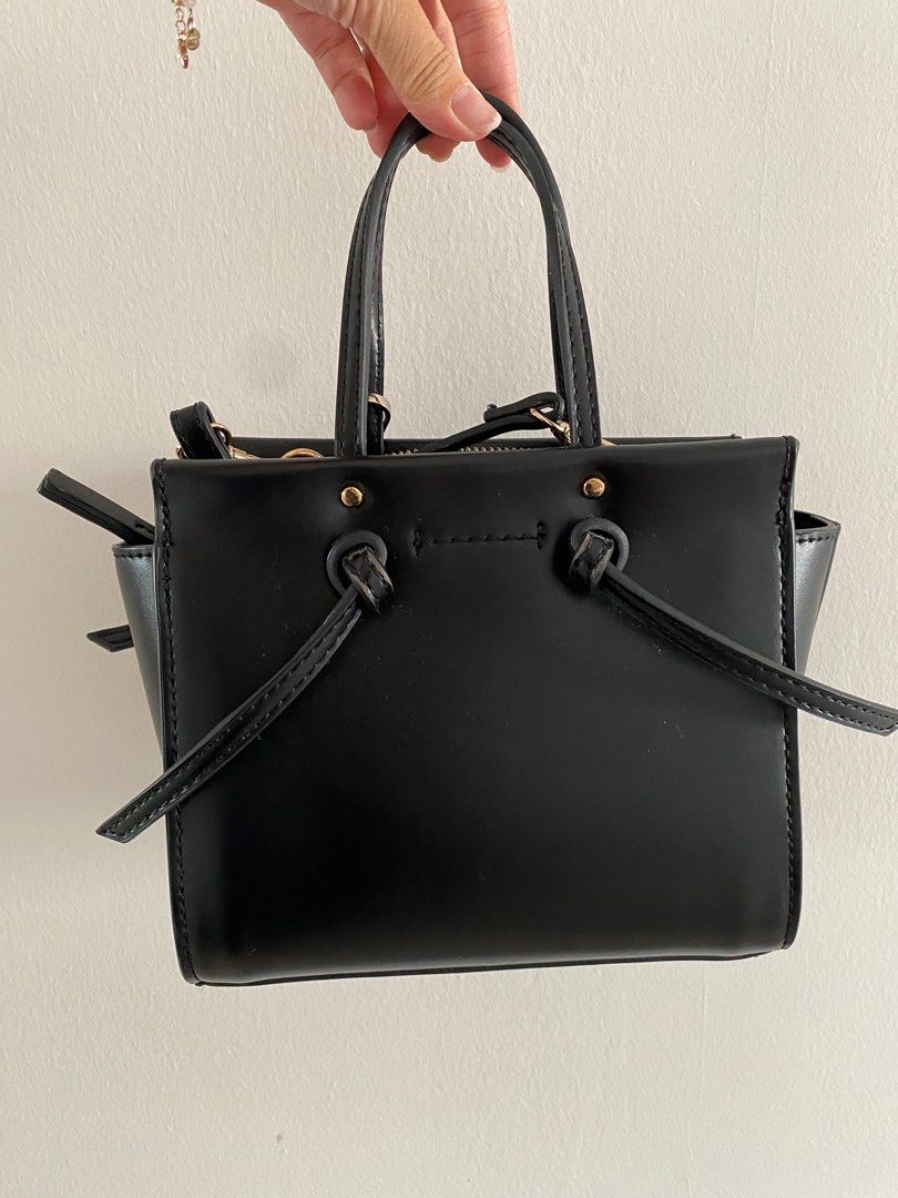 Zara mini tote sales bag with round handles