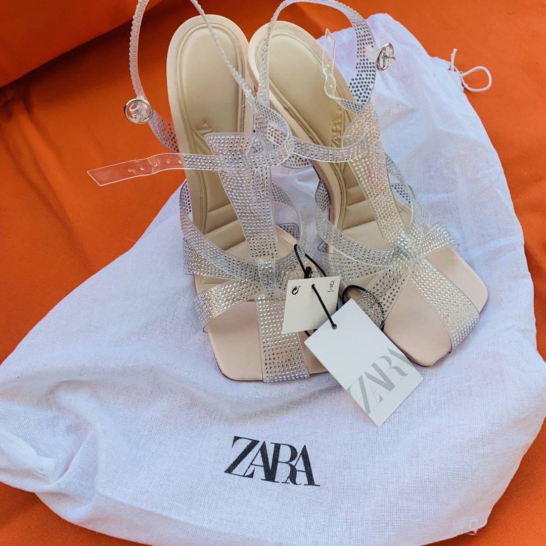 Vinyl high heel sandals zara hot sale