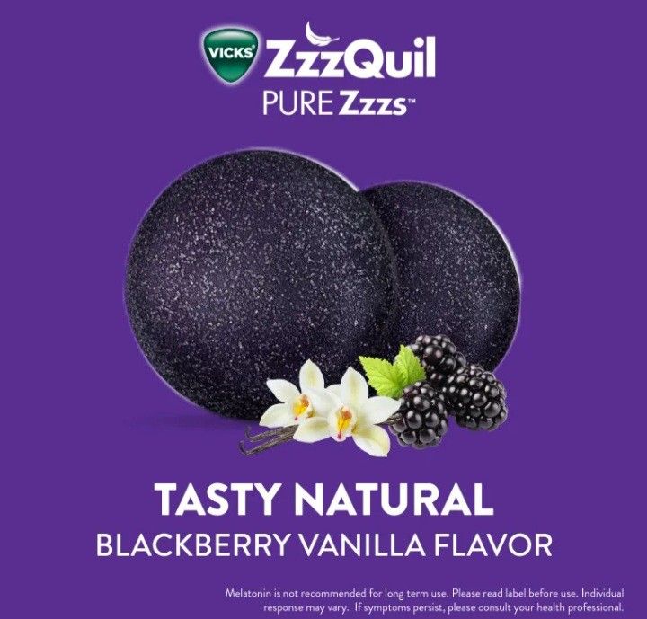 ZzzQuil Pure Zzzs Sleep+ DeStress Gummies, Health & Nutrition, Health