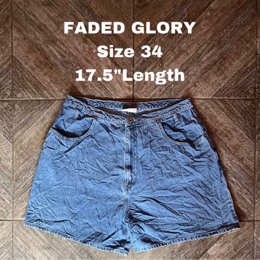 Faded glory shorts plus size sale