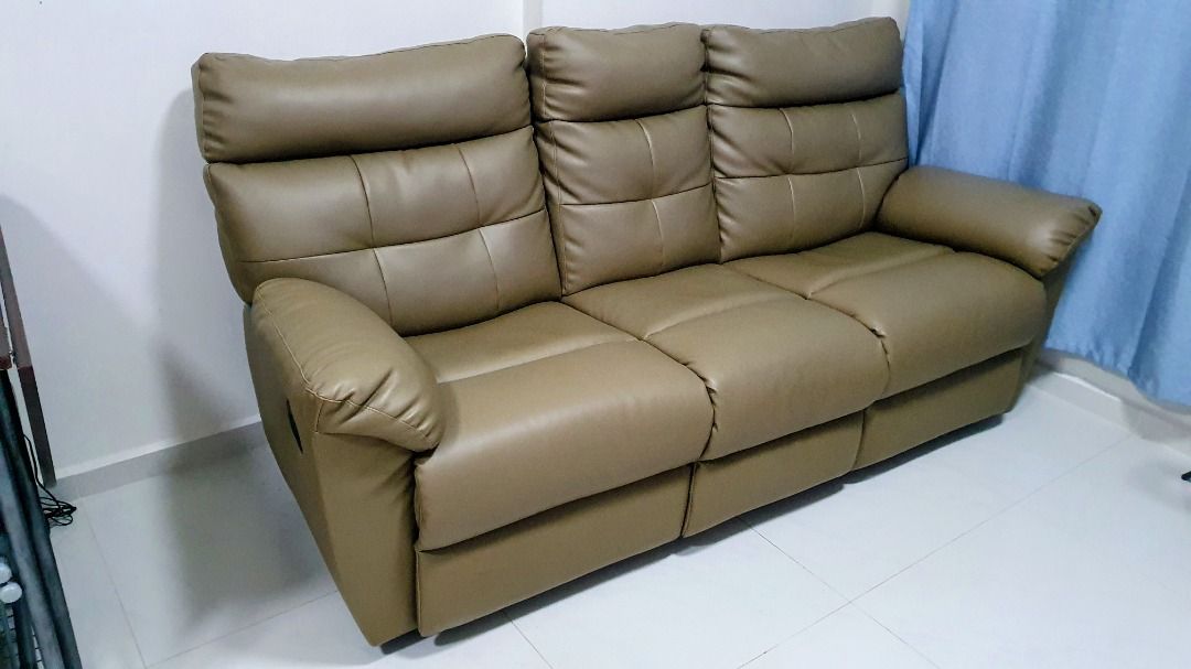 3Seater Recliner Sofa Detachable into 3 pieces Faux Leather