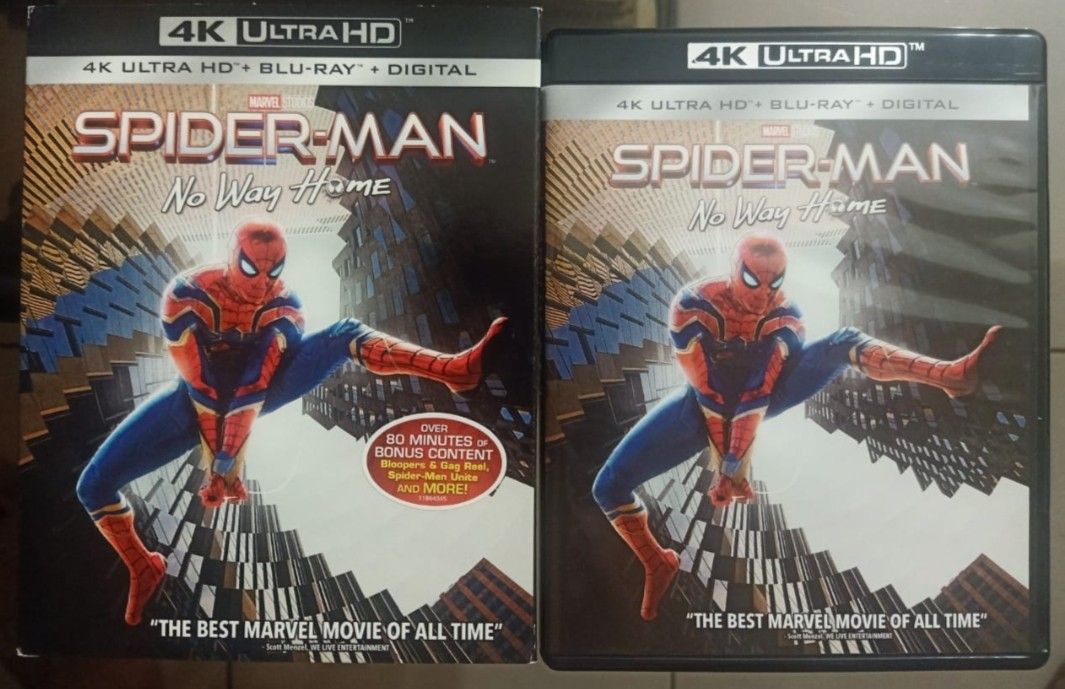 Spiderman: No Way Home 4k/Blu-ray/Digital