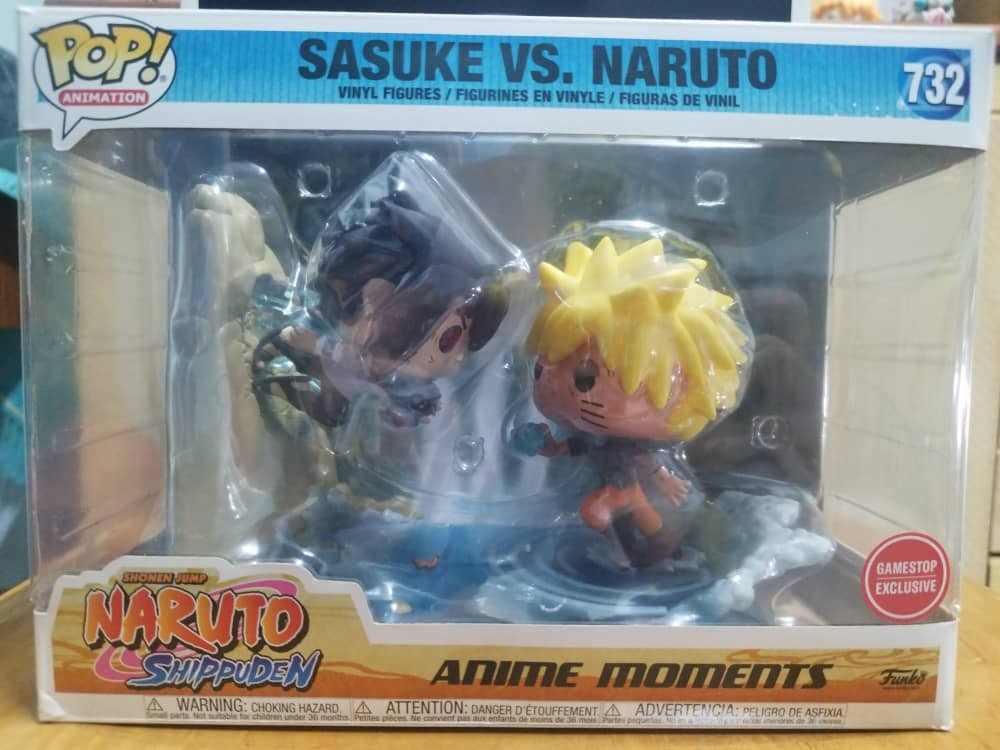 FUNKO Pop Animation 732 Anime Moments Naruto Uzumaki amp Vs Sasuke  Uchiha Figure  eBay