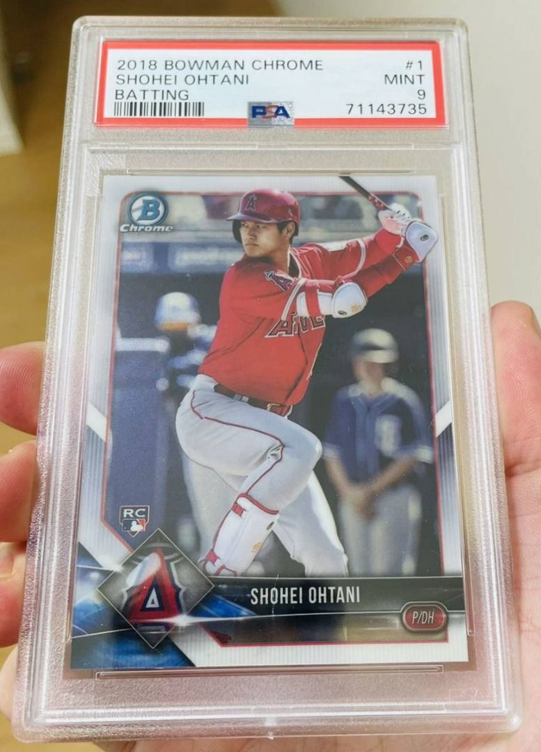 大谷翔平2019 Bowman Chrome #1 RC Batting PSA9, 興趣及遊戲, 收藏品