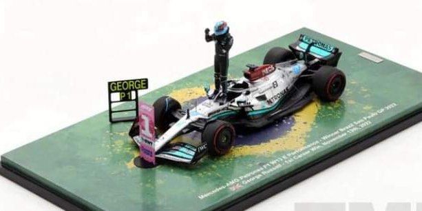 預訂) 2022 F1 Mercedes W13 #63 George Russell Brazil GP 1st Win