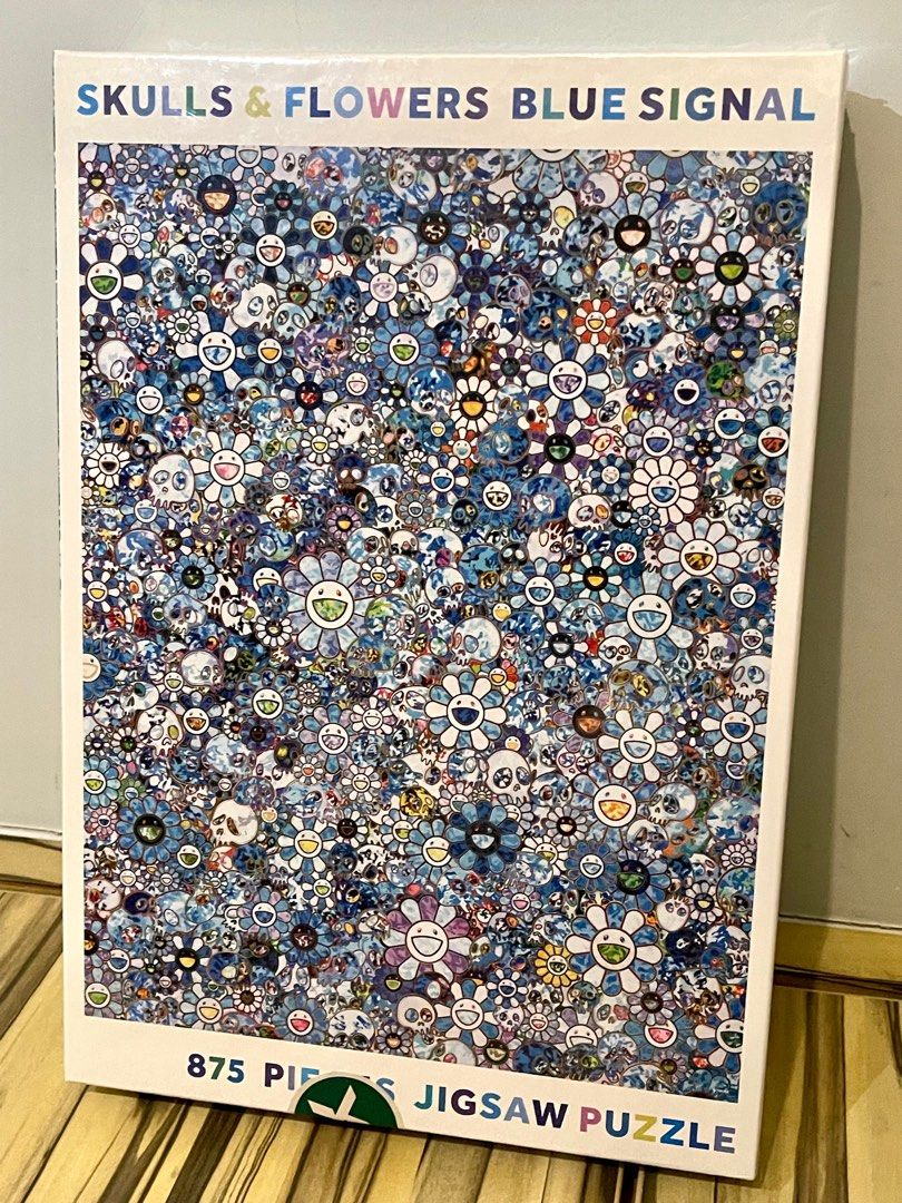 Jigsaw Puzzle/SKULLS&FLOWERS BLUE SIGNAL - パズル・ボードゲーム