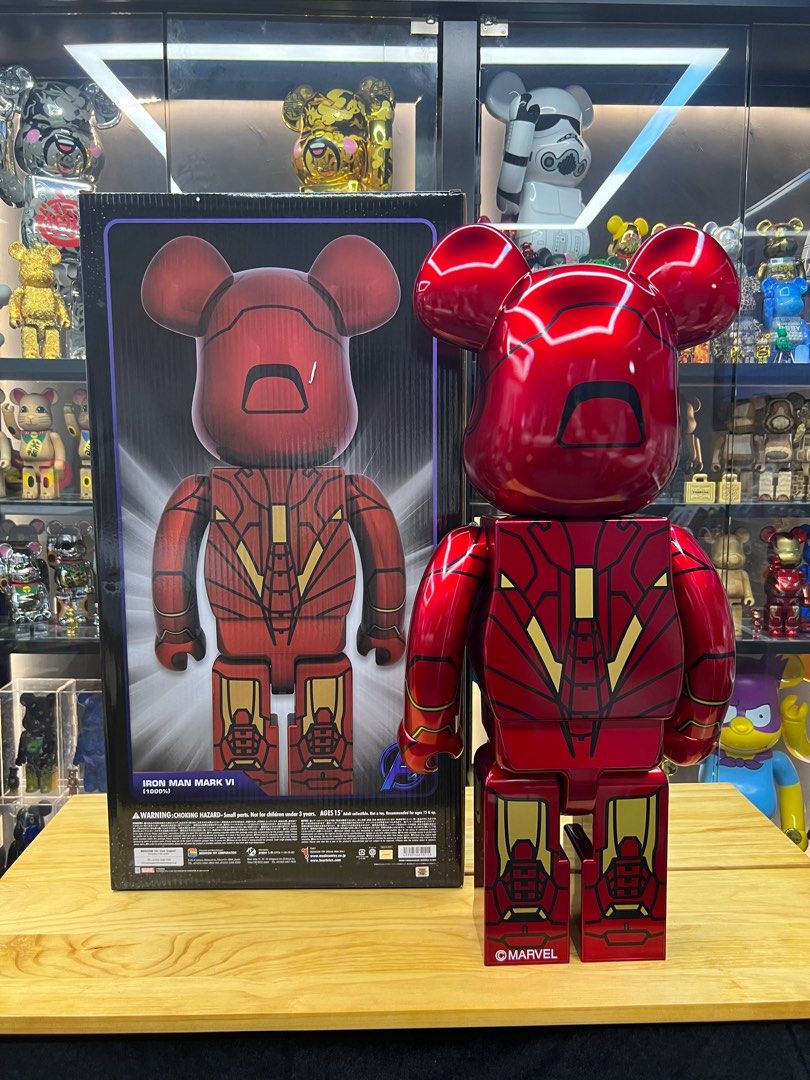 現貨BE@RBRICK IRON MAN MARK VI 1000％ bearbrick Mark six mark 6